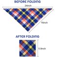 thumbnail image 2 of 10 Pack Triangle Dog Bandanas, Plaid Bibs Scarf Washable and Adjustable Kerchief Set for Dogs Cats Pets, 2 of 6