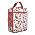 thumbnail image 1 of Sac à Lunch Cerise – Motif de Fruits Cerises Rouges Mignon Design Esthétique pour Amateurs de Cerises Illustration d'Art de Bonbons Rose Doux Sac Isotherme Réutilisable, 1 of 3