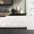 thumbnail image 4 of SAFAVIEH Mila Kimberly Striped Polyester Area Rug, Ivory/Light Gray, 9' x 12', 4 of 7