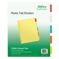 thumbnail image 2 of (4 pack) Office Essentials Insertable Dividers, 5 Tab, Multicolor, 1 Set (11465), 2 of 7