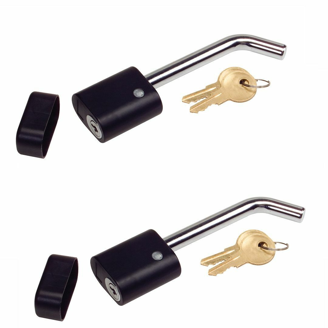 2 PACK 5/8" Locking Receiver Hitch Pin Lock Coupler Truck Trailer Boat
