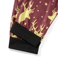 thumbnail image 5 of JYYYBF Matching Family Christmas Pajamas Elk Antler Long Sleeve Hooded Romper PJs Zipper Jumpsuit Loungewear, 5 of 6