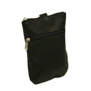 Piel Leather Zippered Valuable Pouch