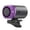 D001- Gray, variant on Rechargeable Portable Fan, Mini Clip on Fan, 3X2 In, Battery Operated, Outdoor Activities, Purple Gray, Sliding Lanyard, 1 Set