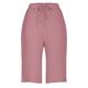 thumbnail image 5 of Pantalones Cortos Casuales de Color Sólido Capri, Mezcla Cómoda de Poliéster para el Hogar Y el Uso Diario, 5 of 9