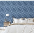 thumbnail image 3 of S4Sassy Peel & Stick Textured Vinyl Wallpaper, Petite Leaf Cluster Print Contact Paper Waterproof - Blue, 25"x360", Removable Modern Wall Covering for Home Decor in Bedrooms & Living, Renter Spaces, 3 of 8