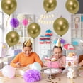 thumbnail image 6 of Unique Bargains 20 Pcs Durable Latex Party Balloons 10 In Helium Balloons Gold Tone, 6 of 6