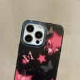 thumbnail image 2 of for iPhone Case,Cute Butterfly Pattern Crystal Frame ElectroPlated Buttons Soft Shockproof Phone Case (Pink,iPhone 14 Pro), 2 of 6