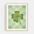 thumbnail image 2 of Vintage green lucky clover with four leaf in hand drawing style. - Illustration Botanical Nature Pattern Unframed Wall Art Print 24 x 32 inches, 2 of 4