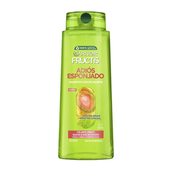 Shampoo Garnier Fructis adiós esponjado suave & disciplinado 650 ml