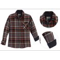 thumbnail image 5 of Gioberti Boy's Single Pocket Flannel Shirt with Corduroy Contrast, 5 of 7