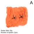 thumbnail image 1 of Decoración de red de araña de Halloween, simulación de algodón, accesorios de telaraña coloridos, habitación secreta, casa fantasma, decoraciones para el hogar, Decoración de mesa de pared, 1 of 4