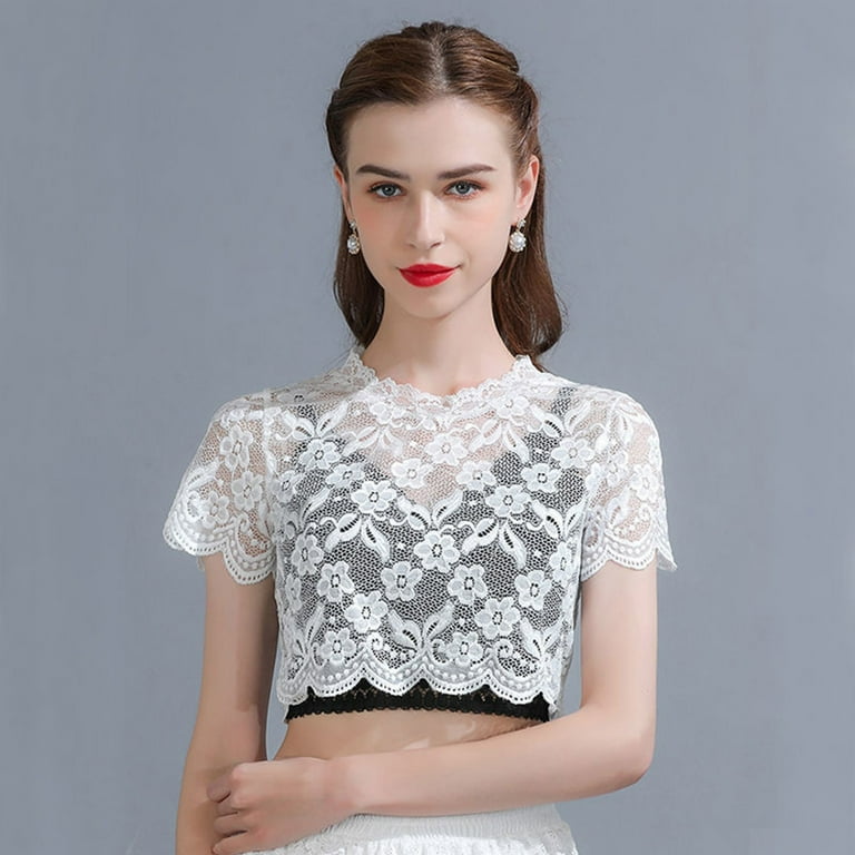 SIEYIO Women Detachable Fake Collar Half Shirt Blouse Crochet Floral Lace Girls Collars - Walmart.com SIEYIO Women Detachable Fake Collar Half Shirt Blouse Crochet Floral Lace Girls Collars - Walmart.com