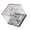 Black, variant on Clear Sturdy Acrylic Mineral Display Box Accessory for Crystals And Stones