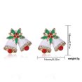 thumbnail image 2 of Pendientes de Navidad de dibujos animados de moda para mujer Pendientes de campana de Santa Wmkox8yi sjalhkljlk4508, 2 of 3