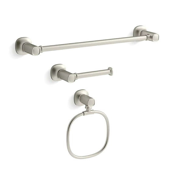 Kohler Ealing® K-R31070-BN Three-piece Bathroom Accessory Set R31070-BN Nickle