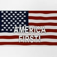 thumbnail image 2 of CafePress - AMERICA FIRST! USA Flag - Adjustable Unisex Printed Trucker Hat with Mesh Back, 2 of 10