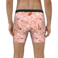 thumbnail image 4 of Rateoe Pink Cockatoo Birds Print Men’s Underwear Boxer Briefs Soft Comfortable Underwear Boxer Briefs, Long Leg Briefs,Anti-chafing Boxer Briefs, 4 of 7