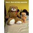 thumbnail image 2 of Fuzzy Friends Jumbo 34" Mom and Baby Plush Bears - Perfect Valentine’s Day Gift, 2 of 10