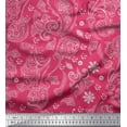 thumbnail image 1 of Soimoi Velvet Fabric Block Paisley Fabric Prints by Yard 58 Inch Wide, 1 of 1