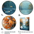 thumbnail image 3 of Designart "Sapphire Serenity Orange River wall art" Landscape & Nature Floater Framed Canvas Print, 3 of 7
