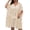 Beige, variant on Women's Plus Size Mid-Length Sun Protection Cover Up Casual Hollow-Out Cardigan Swimsuit Coverup Summer Beach Dress
