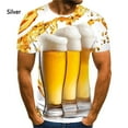 thumbnail image 5 of Nueva camiseta de moda con estampado de cerveza en 3D, camiseta informal de verano de manga corta para hombres y mujeres, 5 of 5