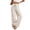 #22Khaki, variant on Byworldtasic Striped Wide Leg Pants for Women Elastic Waist Drawstring Pleated Casual Lounge Trousers