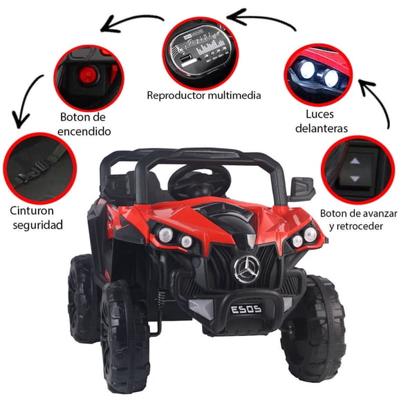 Montable Electrico GB Mercedez Rojo