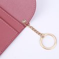 thumbnail image 3 of Bolsa Carteras de mujer con múltiples ranuras, llavero, tarjetero, monedero de cuero (rosa roja) Ehuebsd Para Estrenar, 3 of 9