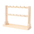 thumbnail image 3 of Jewelry Organizer Multi Tiers with Tray Wooden Stable Base Jewelry Display Stand 2 Tiers, 3 of 10