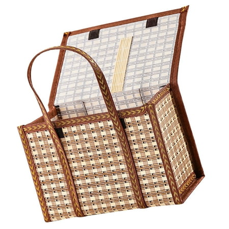unbranded Lidded Gift Packaging Basket Bamboo Storage Basket Shopping Basket Fruits Basket Gift Packing Basket
