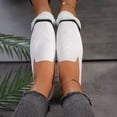 thumbnail image 6 of Xiaoxatg Ladies Breathable Mesh Flat Shoes for Women - Casual Solid Color Shallow Mouth Square Toe Footwear 8 White, 6 of 9