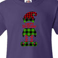 thumbnail image 4 of Inktastic Merry Christmas Elf in Red and Green Plaid Youth T-Shirt, 4 of 5