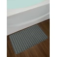 thumbnail image 2 of Geometric Bath Mat, Tribal Inspired Rhombuses and Triangles Pattern, Plush Bathroom Decor Mat with Non Slip Backing, 29.5" X 17.5", Blue Grey Camel, by Ambesonne, 2 of 2