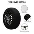 thumbnail image 2 of Gukieu Cute Nautical Print Car Tire Cover, Adjustable Waterproof and Dustproof Tire Protection Cover, Suitable for SUV, Truck, Van-15 inch, 2 of 6