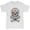 Ash Gray, variant on Calavera Sugar Skull T-Shirt Mexican Day of The Dead Dia de Muertos Men's Tee, Navy Blue, Medium
