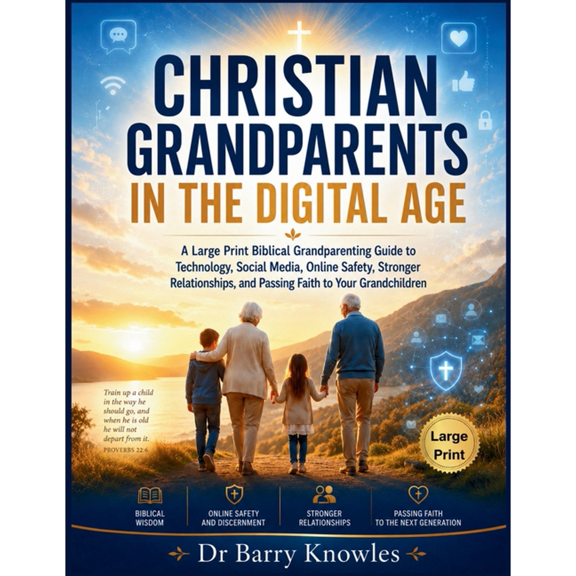 In the Digital Age Christian Grandparents in the Digital Age: A Large Print Biblical Grandparenting Guide to Technology, Social Media, Onli, (Paperback)
