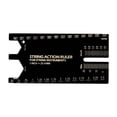 thumbnail image 1 of Milaget Stainless Steel Strings Action Ruler Guitar Setup Gauge for Maintenance Banjo Black A, 1 of 9