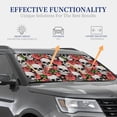 thumbnail image 4 of Haiem Skull and Roses Car Windshield Sun Shade (2 Pieces) Foldable Windshield Sun Shade Car Accessories for Truck SUV Pickup-Medium, 4 of 7