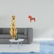 thumbnail image 2 of Figura De Caballo Guepardo Dorado, Escultura De Animal, Centro De Mesa Decorativo, Adorno De Mesa, Escultura Dalecarlian Coleccionable Para Oficina, Decoración Del Hogar, Estantería, Armario, 2 of 8