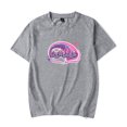 thumbnail image 1 of Larray Girlies Merch Short Sleeve T-shirt Unisex Fashion Crew Neck Top,Gray,XS, 1 of 2