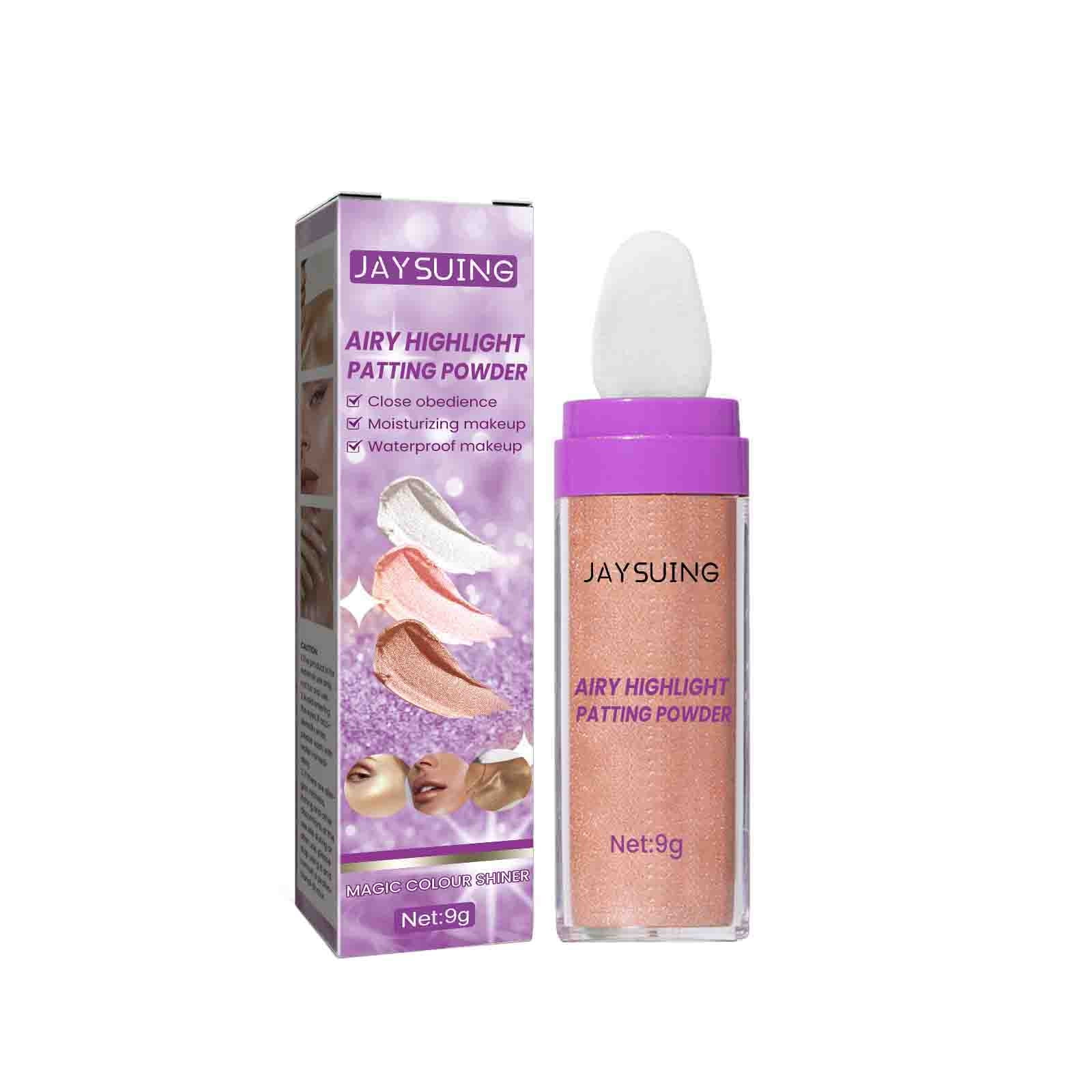 Highlighter Makeup,Cream Highlighter,Airy Highlight Patting Powder