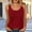 Red#03, variant on Tank Tops for Women Cotton Like Pleated Crewneck Sleeveless T Shirts Top Summer Casual Solid Round Neck Loose Fits Lightweight Tanks