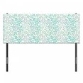 thumbnail image 3 of Romance Headboard, Branch in Old Fashioned Romantic Minimalist Style Simplistic Art Print, Upholstered Decorative Metal Bed Headboard with Memory Foam, Full Size, Teal Slate Blue, by Ambesonne, 3 of 4
