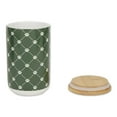 thumbnail image 2 of Design Imports CAMZ14155 Trellis Paw Ceramic Treat Canister, Hunter Green, 2 of 4