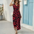 thumbnail image 6 of Animal Print Patterns Sleeveless Dress Woman Fashion Long Dresses Women's Summer Suit Dress 2025, 6 of 7