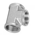 thumbnail image 3 of Easy Install No Leakage Tee Connector, Wear-resistant Threaded Pipe Connector, For Building Materials Hardware Plumbing Gas 3/4in X 3/4in X 3/4in Female Thread, 3 of 8