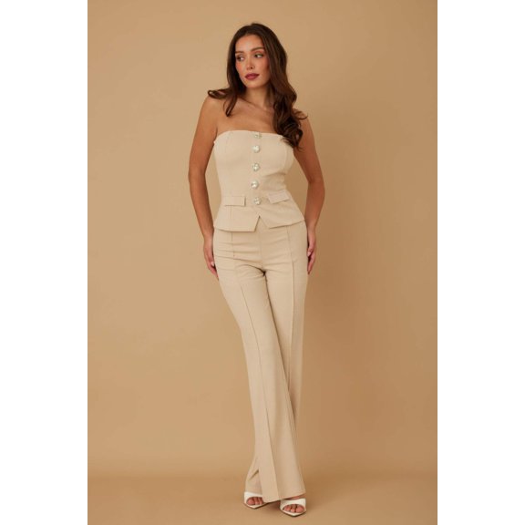 Classy Two Piece Sets With Oval Crystal Stone