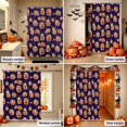 thumbnail image 5 of Shower Curtains for Bathroom-72"x72",Funny Orange Pumpkin Ghost Waterproof Bath Curtain Grommet Shower Curtain Set with Hooks, 5 of 9